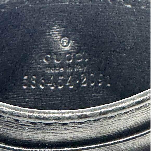 Gucci RARE Black Quilted Leather GG Marmont Card Holder w/ Cert. of Auth, No Box - Picture 9 of 14